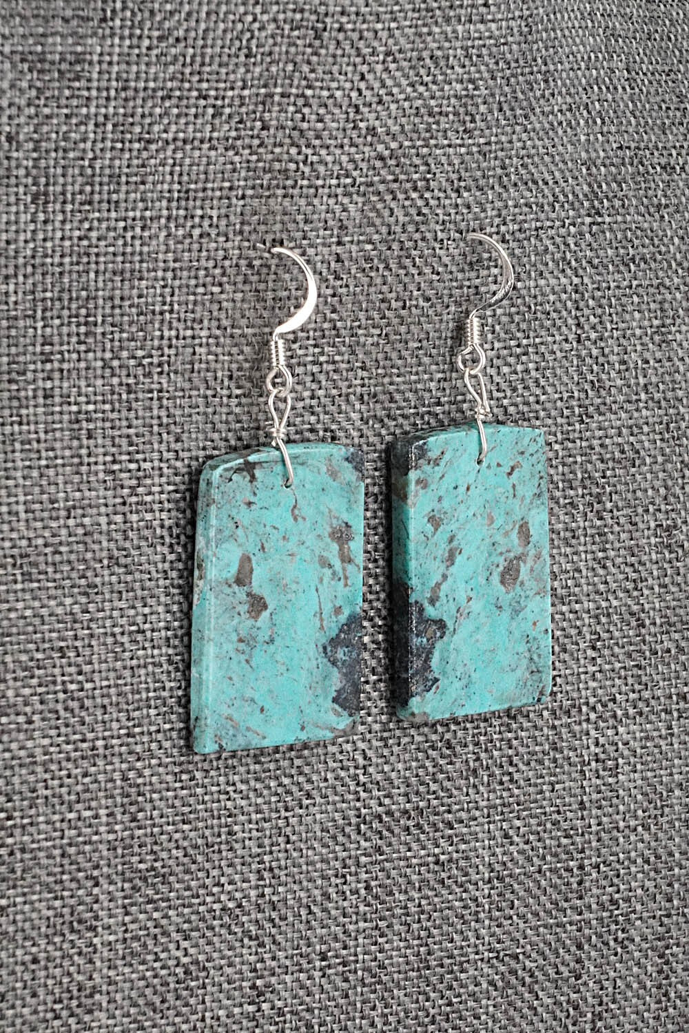 Turquoise & Sterling Silver Earrings - Joe Garcia