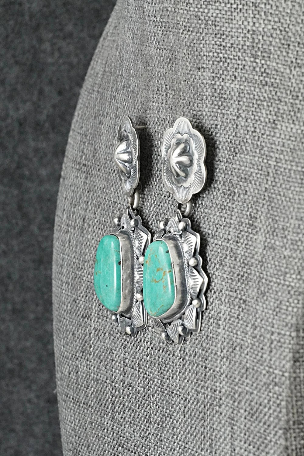 Turquoise & Sterling Silver Earrings - Randy Boyd