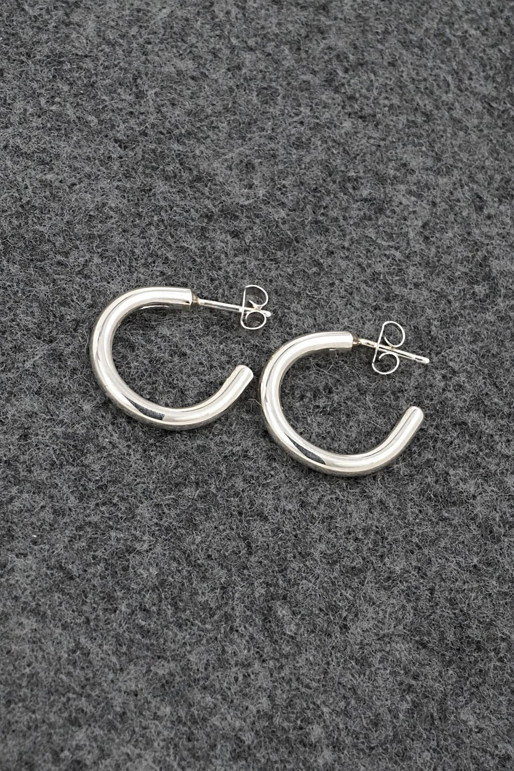 Sterling Silver Hoop Earrings - Elaine Tahe