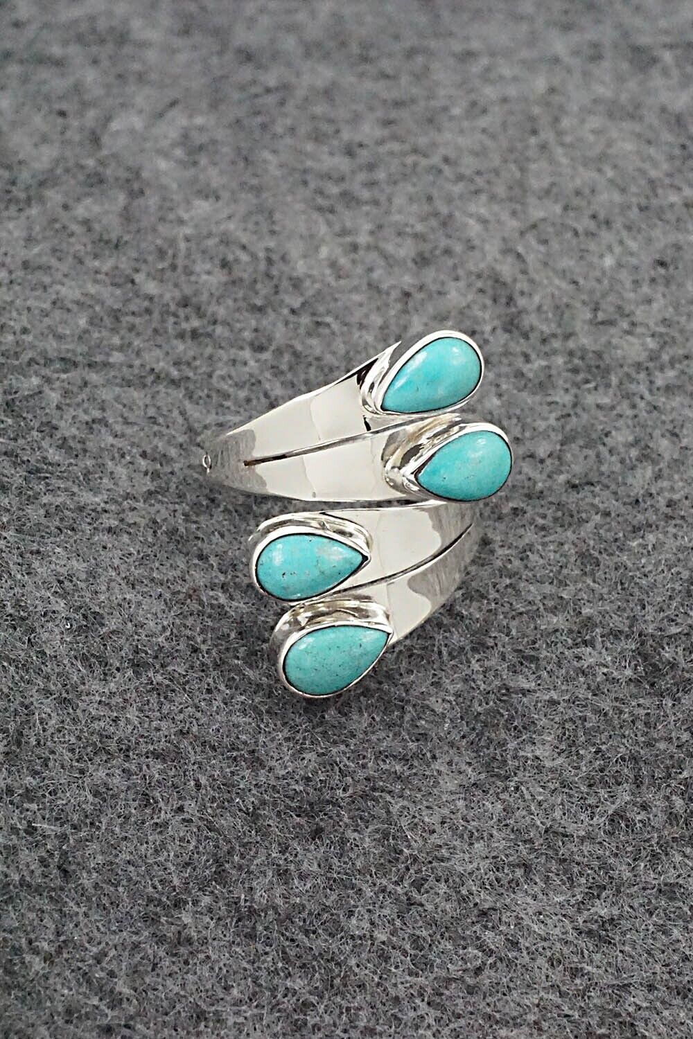 Turquoise & Sterling Silver Ring - Thomas Yazzie - Size 7