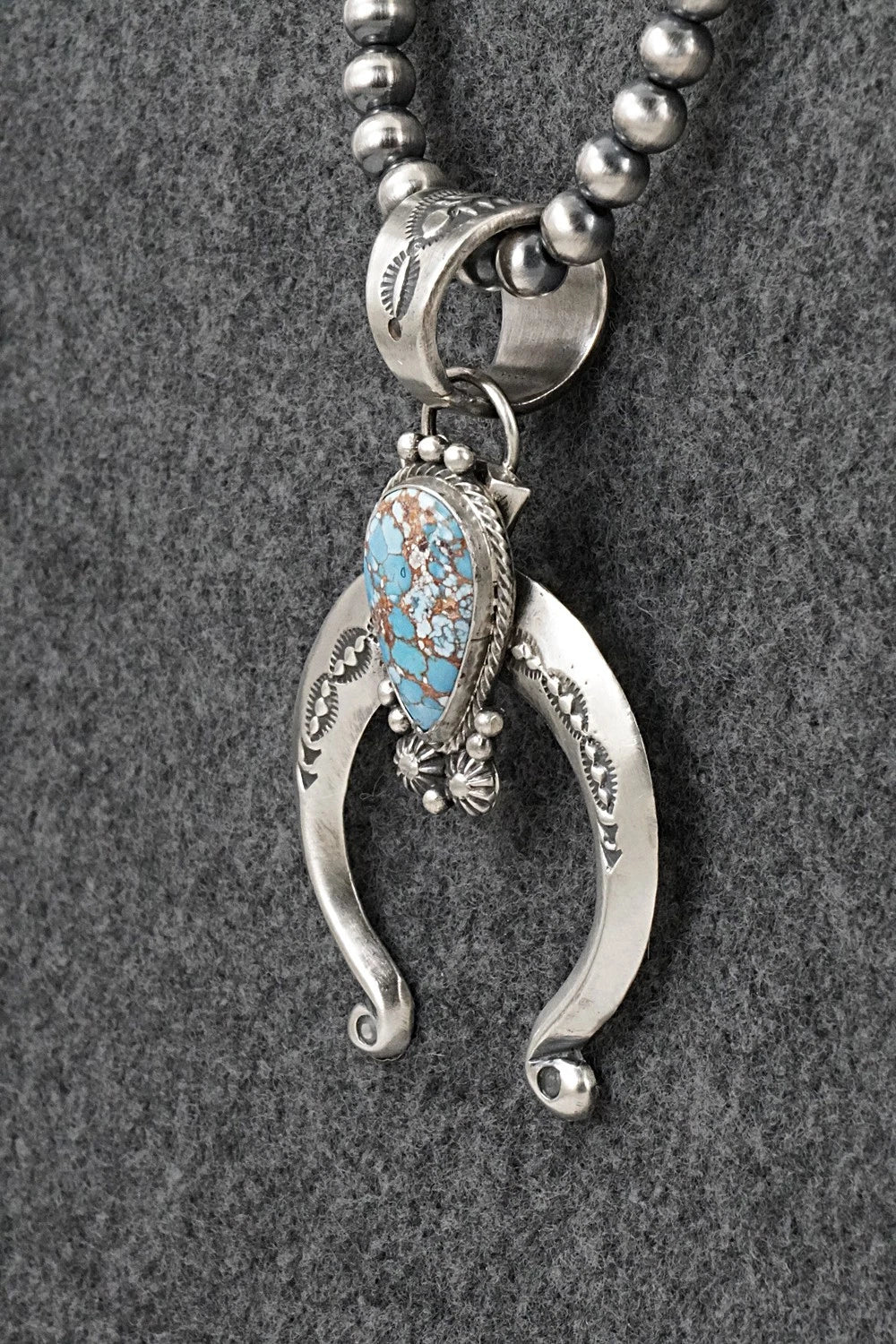 Turquoise & Sterling Silver Necklace - Samuel Yellowhair