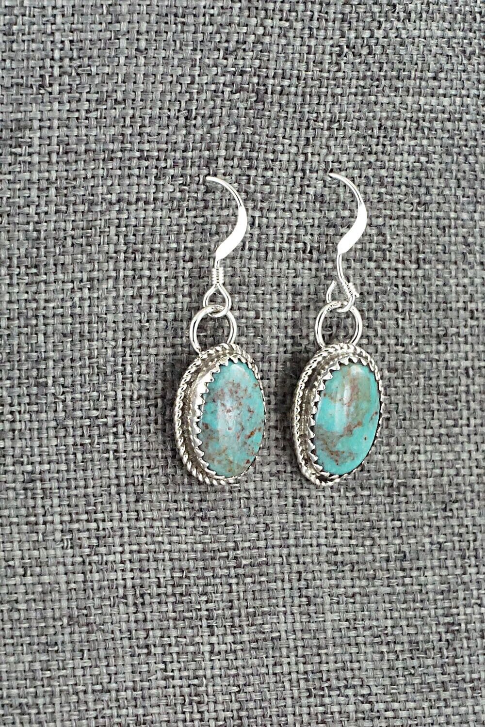 Turquoise & Sterling Silver Earrings - Ernest Hawthorne