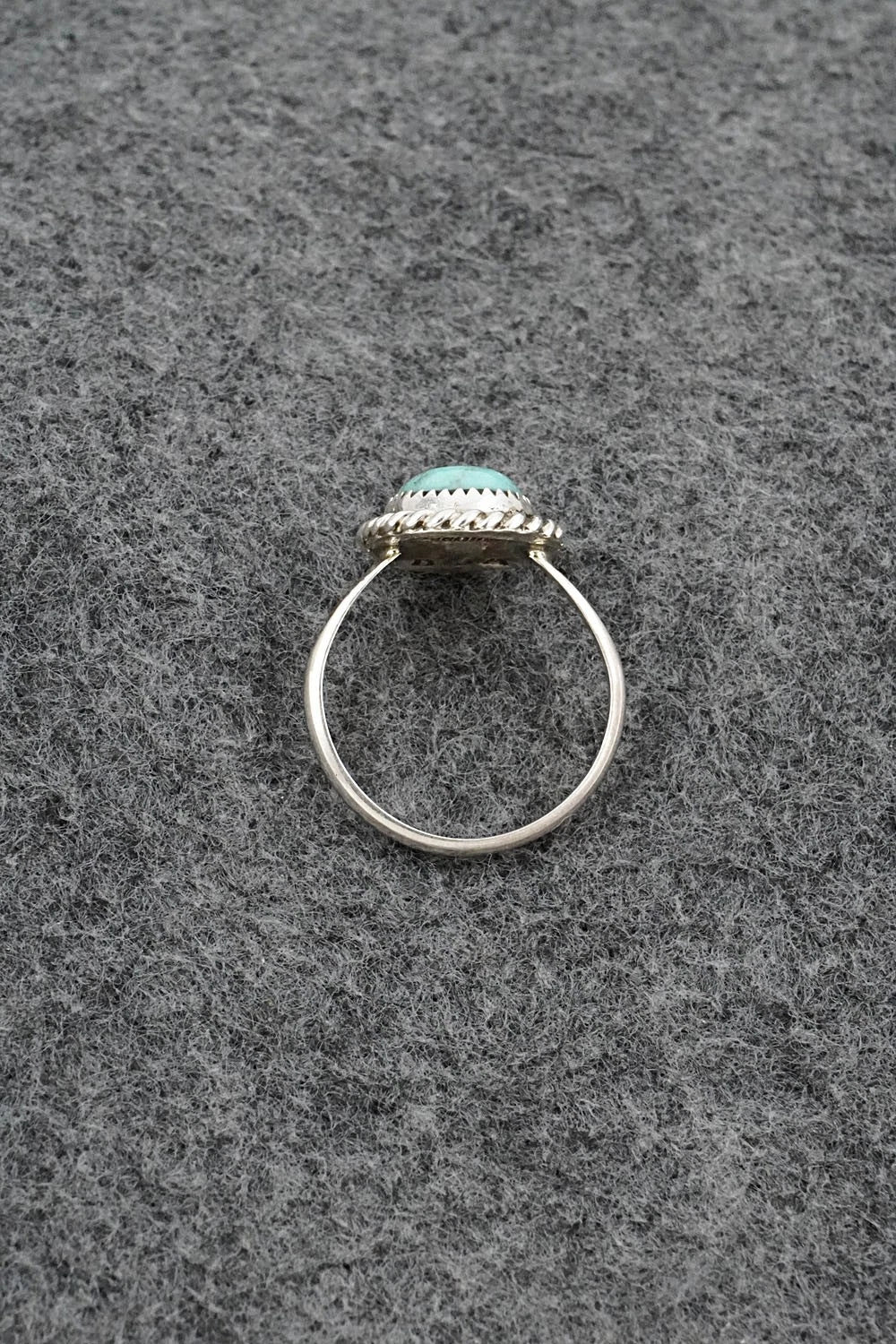Turquoise & Sterling Silver Ring - Darius Arviso - Size 8