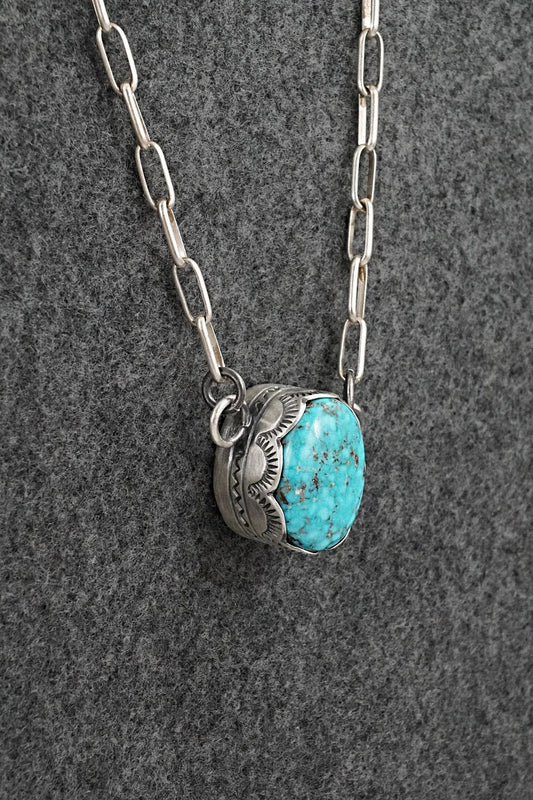 Turquoise & Sterling Silver Necklace - Randy Boyd