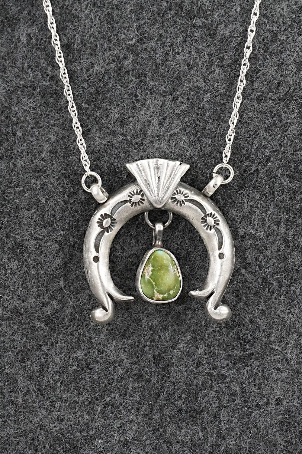 Turquoise & Sterling Silver Necklace - Gary Shorty