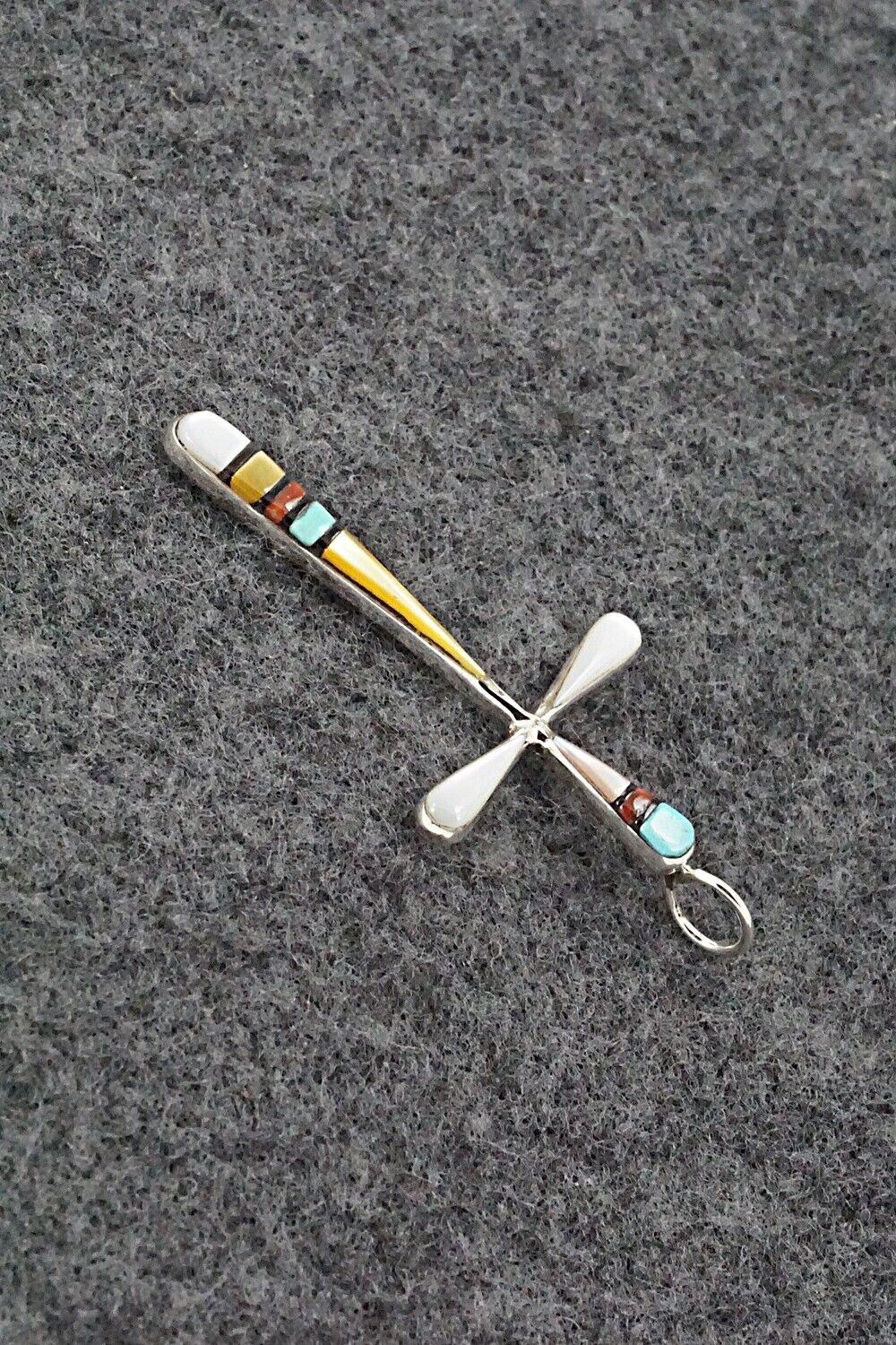 Multi Stone & Sterling Silver Pendant - Sylvester Noche