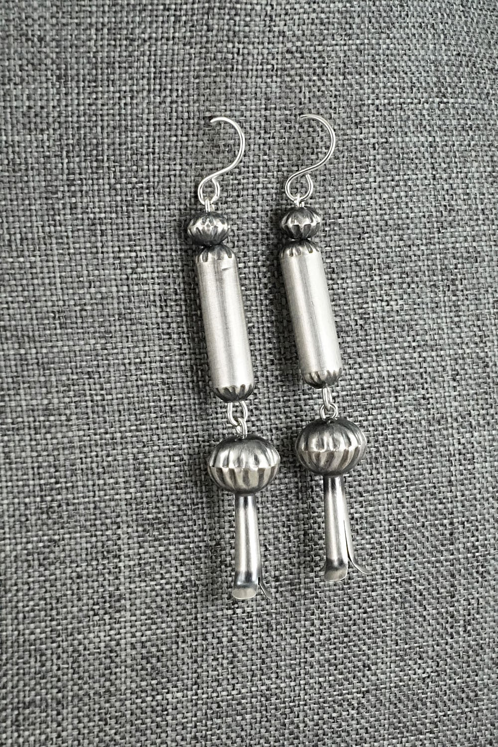 Sterling Silver Navajo Pearl Earrings - Tonisha Haley