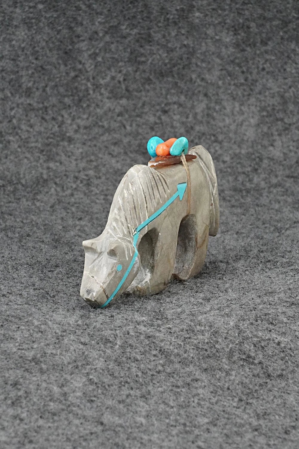 Horse Zuni Fetish Carving - Donovan Laiwakete