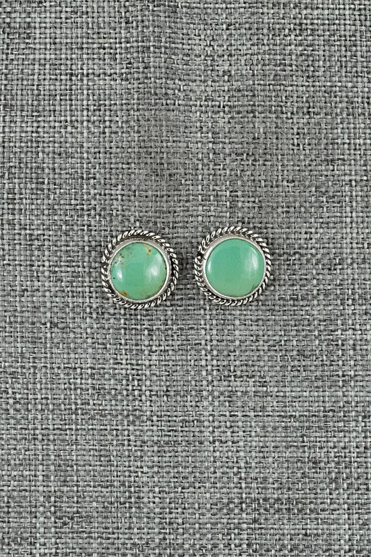Turquoise & Sterling Silver Earrings - Rosemary Saunders