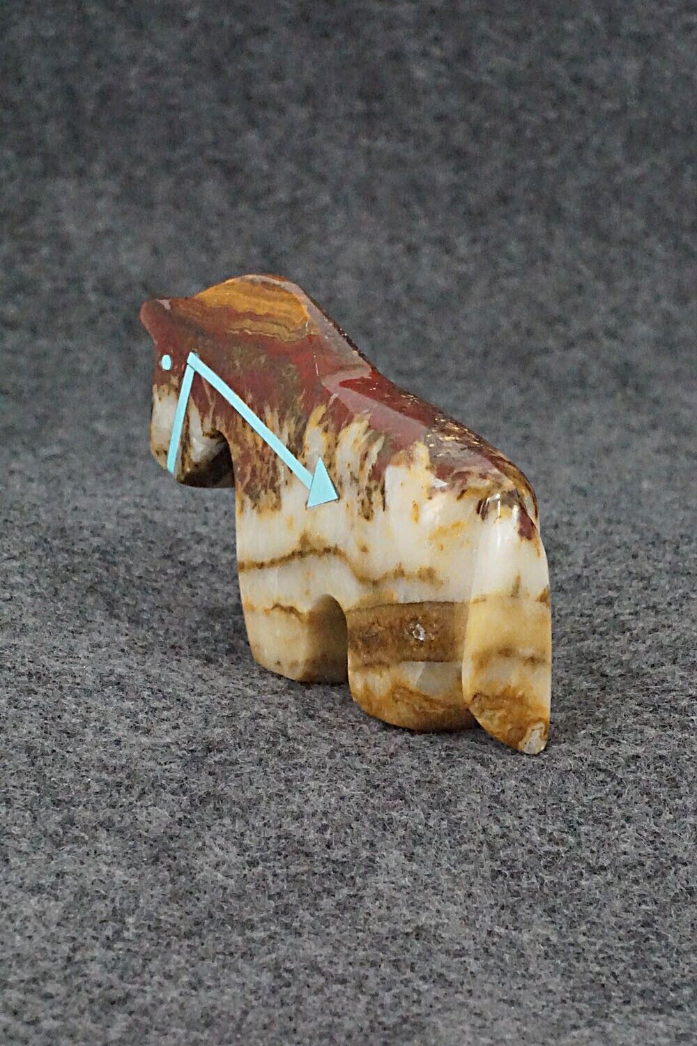 Horse Zuni Fetish Carving - Bernard Laiwakete