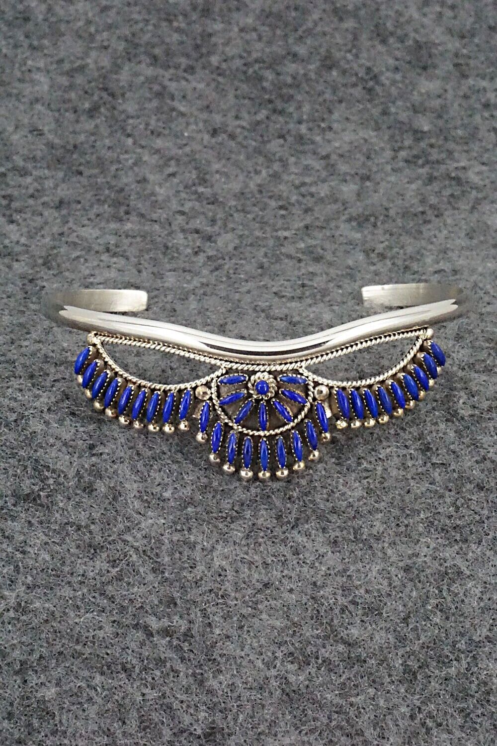 Lapis & Sterling Silver Bracelet - Stewart Nakatewa