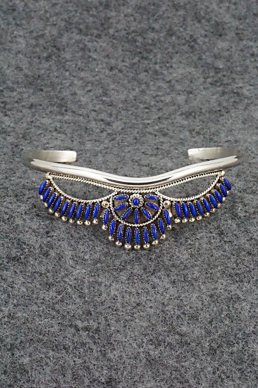Lapis & Sterling Silver Bracelet - Stewart Nakatewa