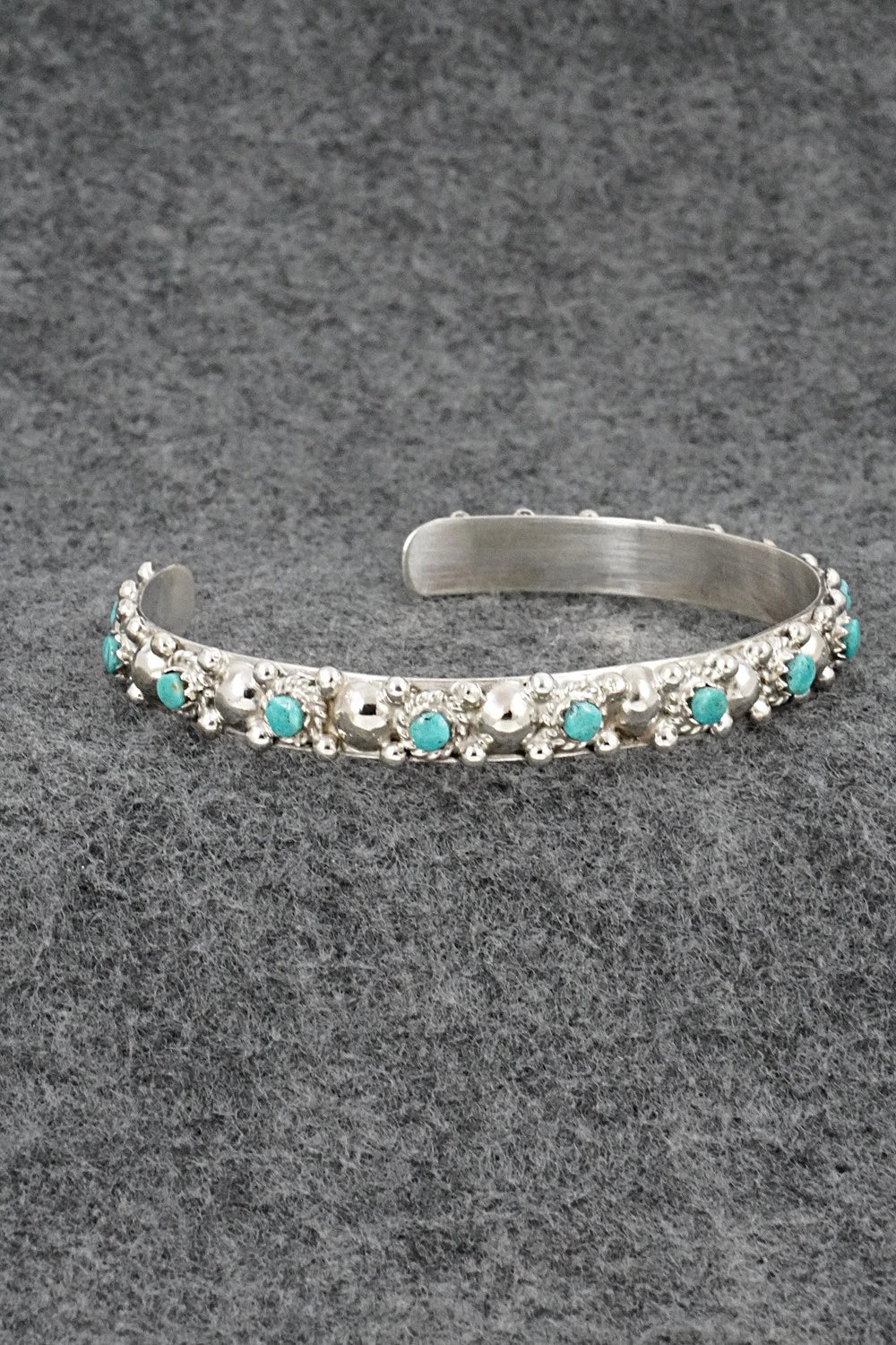 Turquoise & Sterling Silver Bracelet - Gilbert Weebothee
