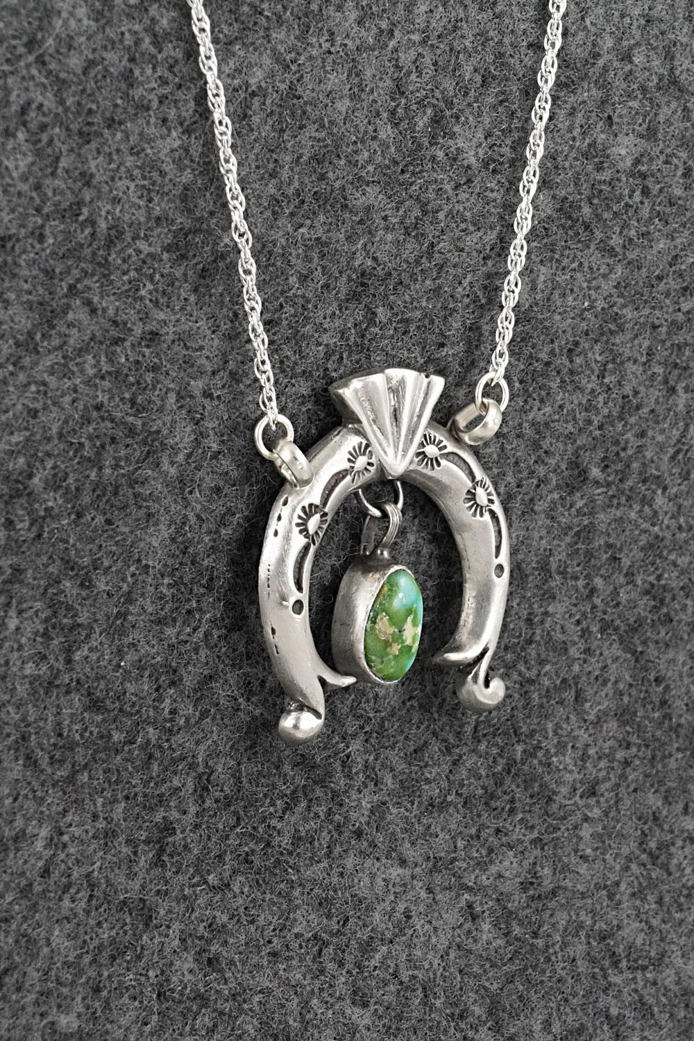 Turquoise & Sterling Silver Necklace - Gary Shorty