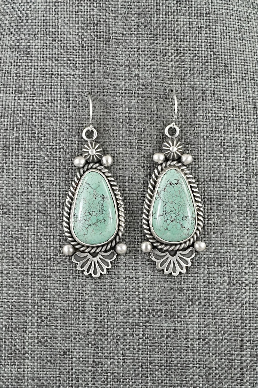 Turquoise & Sterling Silver Earrings - Michael Calladitto