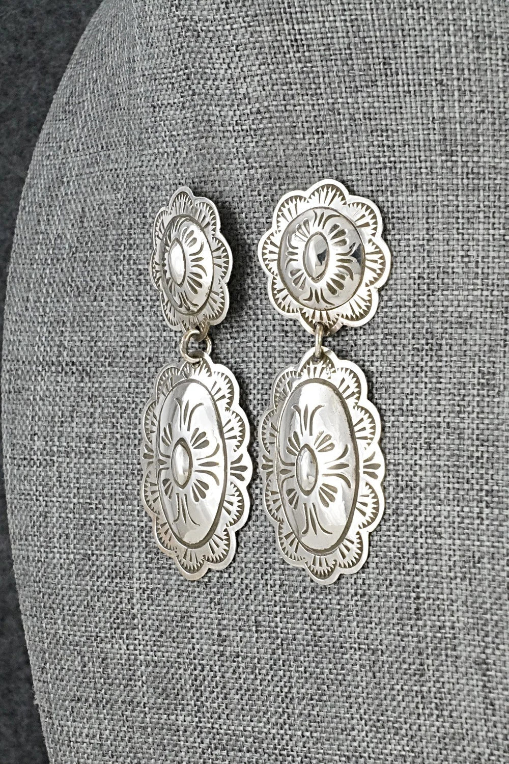 Sterling Silver Earrings - Bertha Begay
