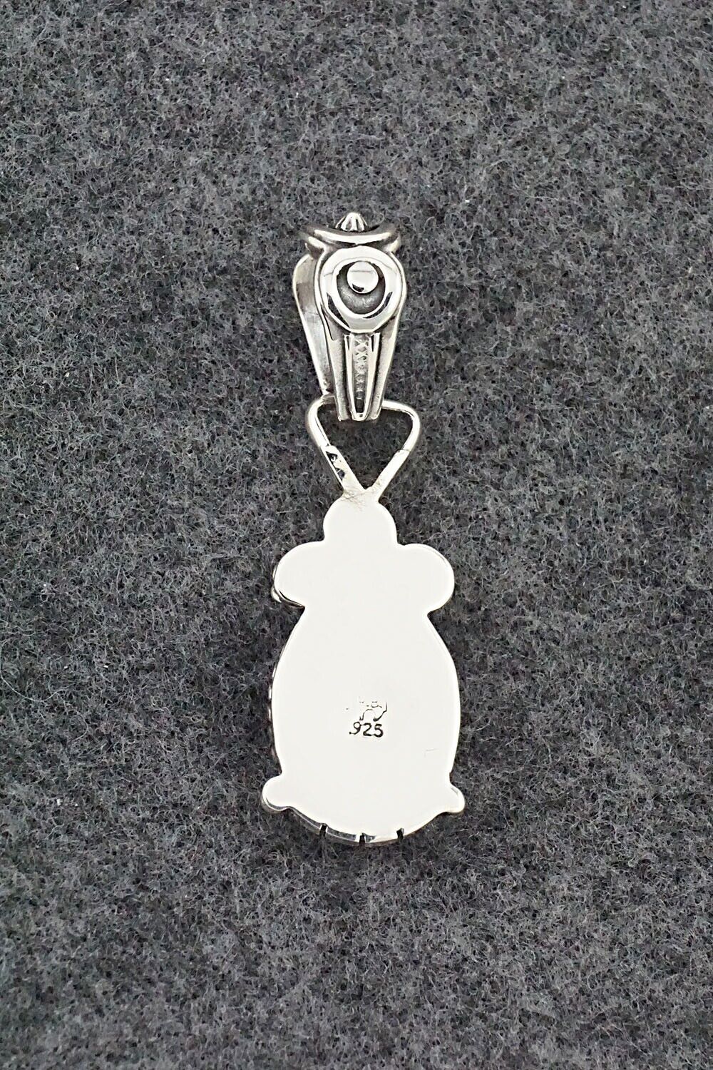 White Buffalo & Sterling Silver Pendant - Franklin Johnson