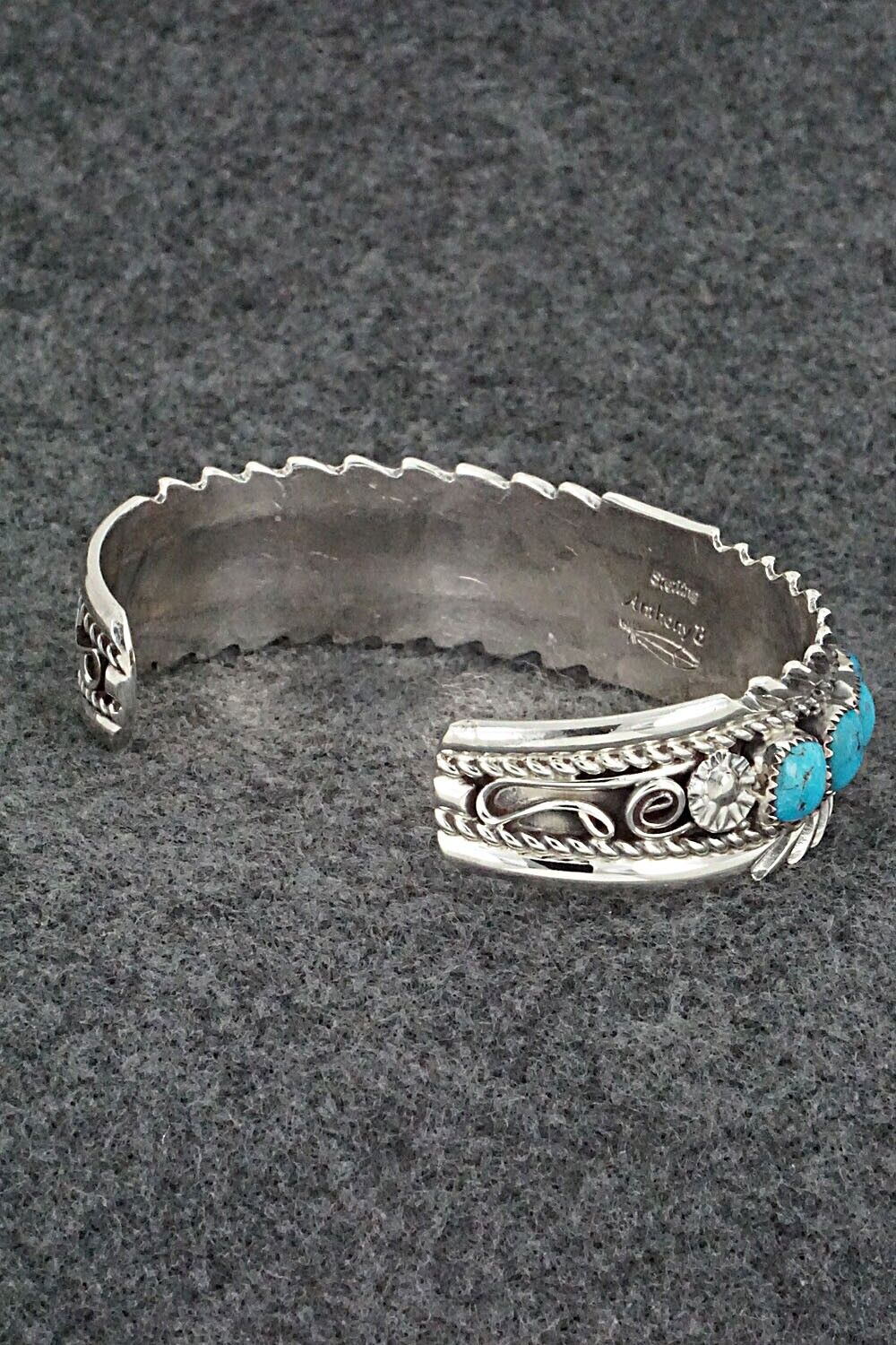 Turquoise & Sterling Silver Bracelet - Anthony Brown