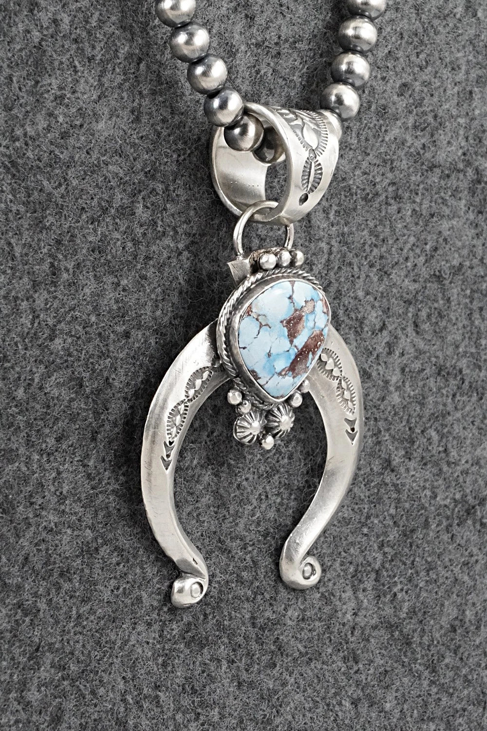 Turquoise & Sterling Silver Necklace - Samuel Yellowhair