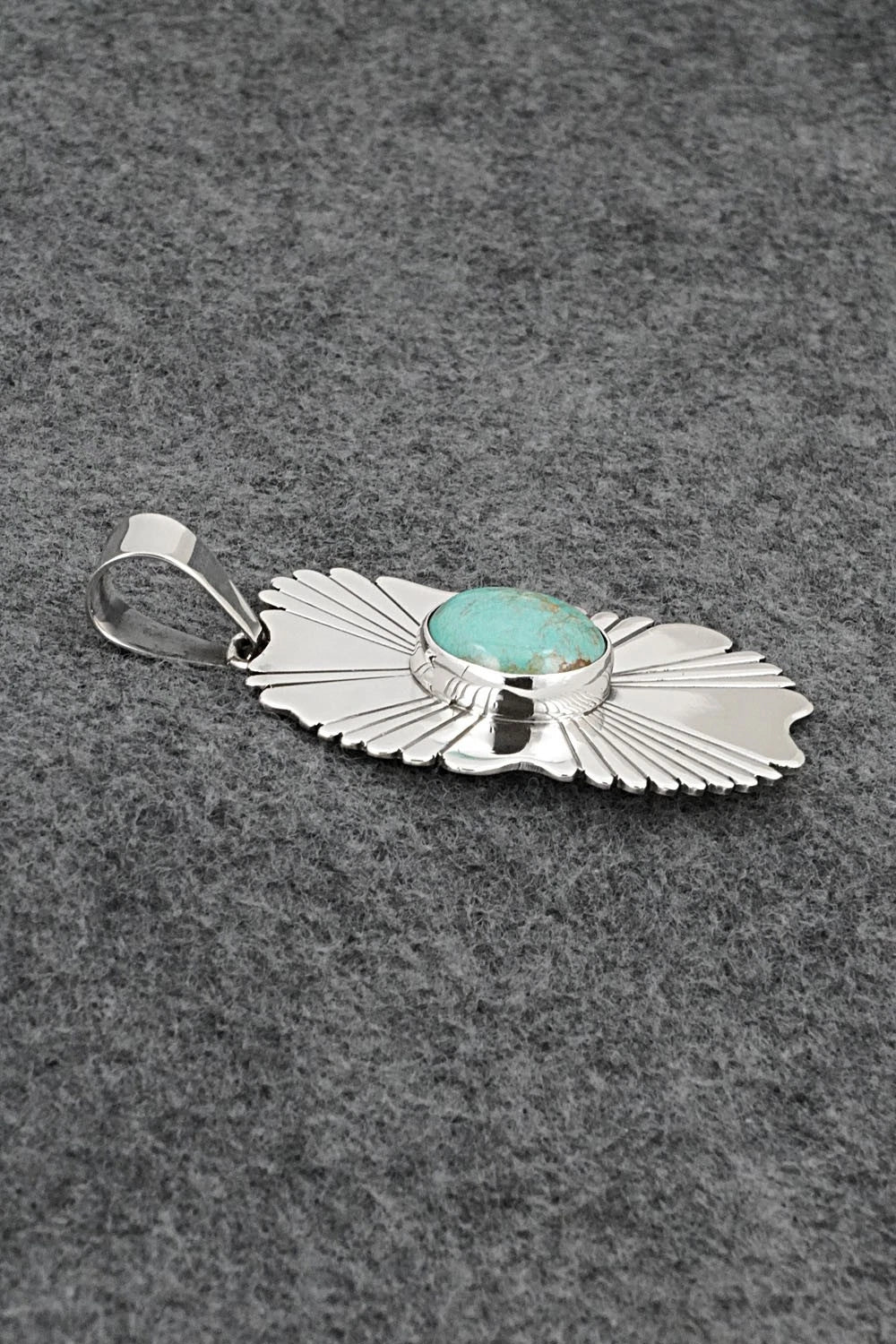 Turquoise & Sterling Silver Pendant - Daniel Benally