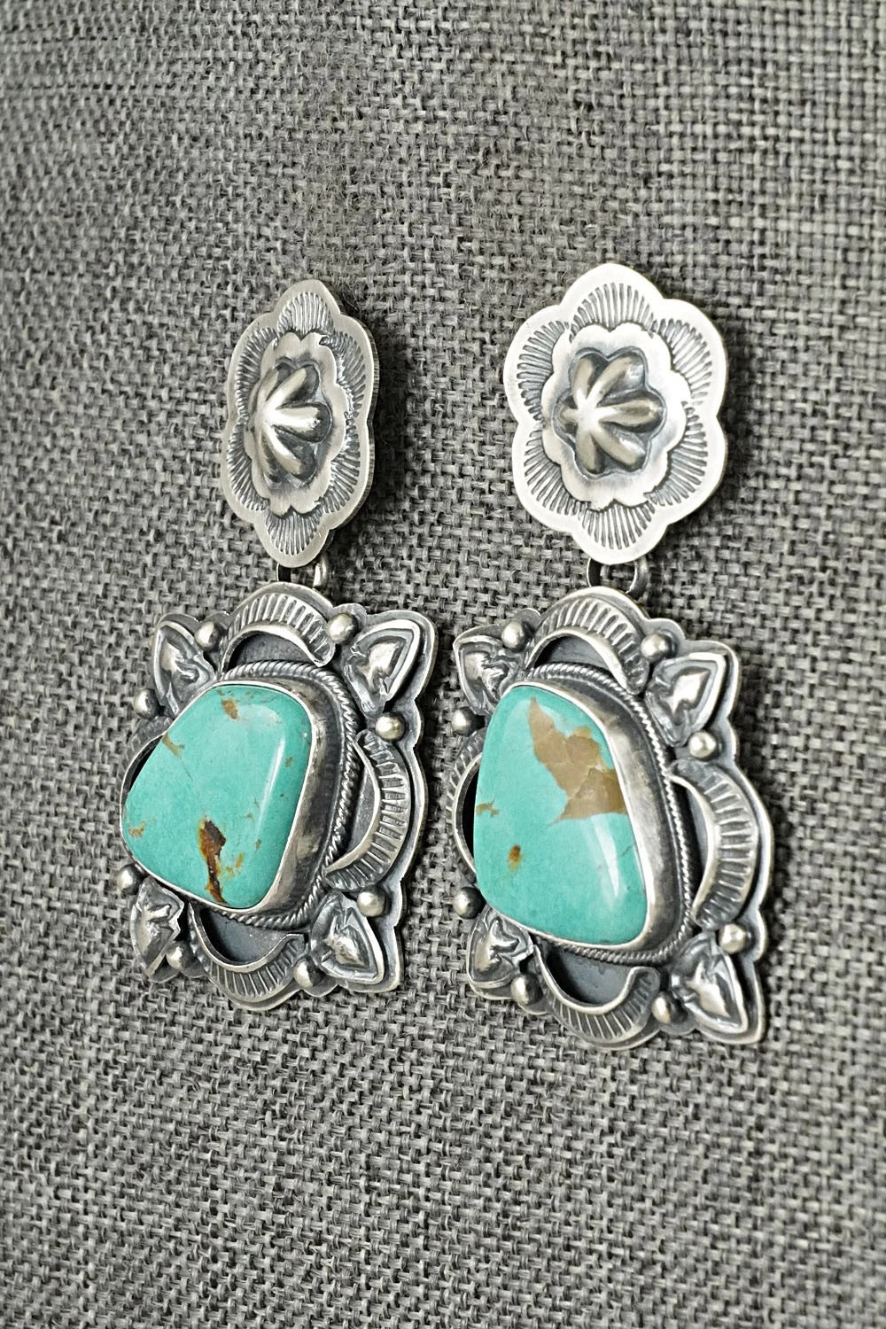 Turquoise & Sterling Silver Earrings - Randy Boyd