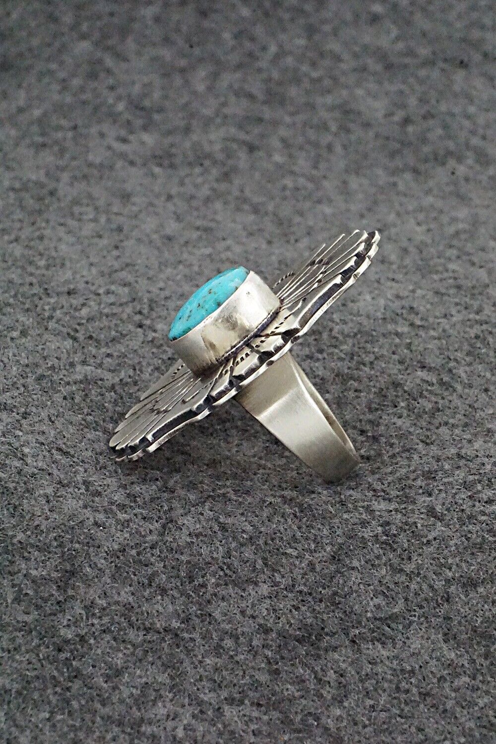 Turquoise & Sterling Silver Ring - Marita Benally - Size 6.5