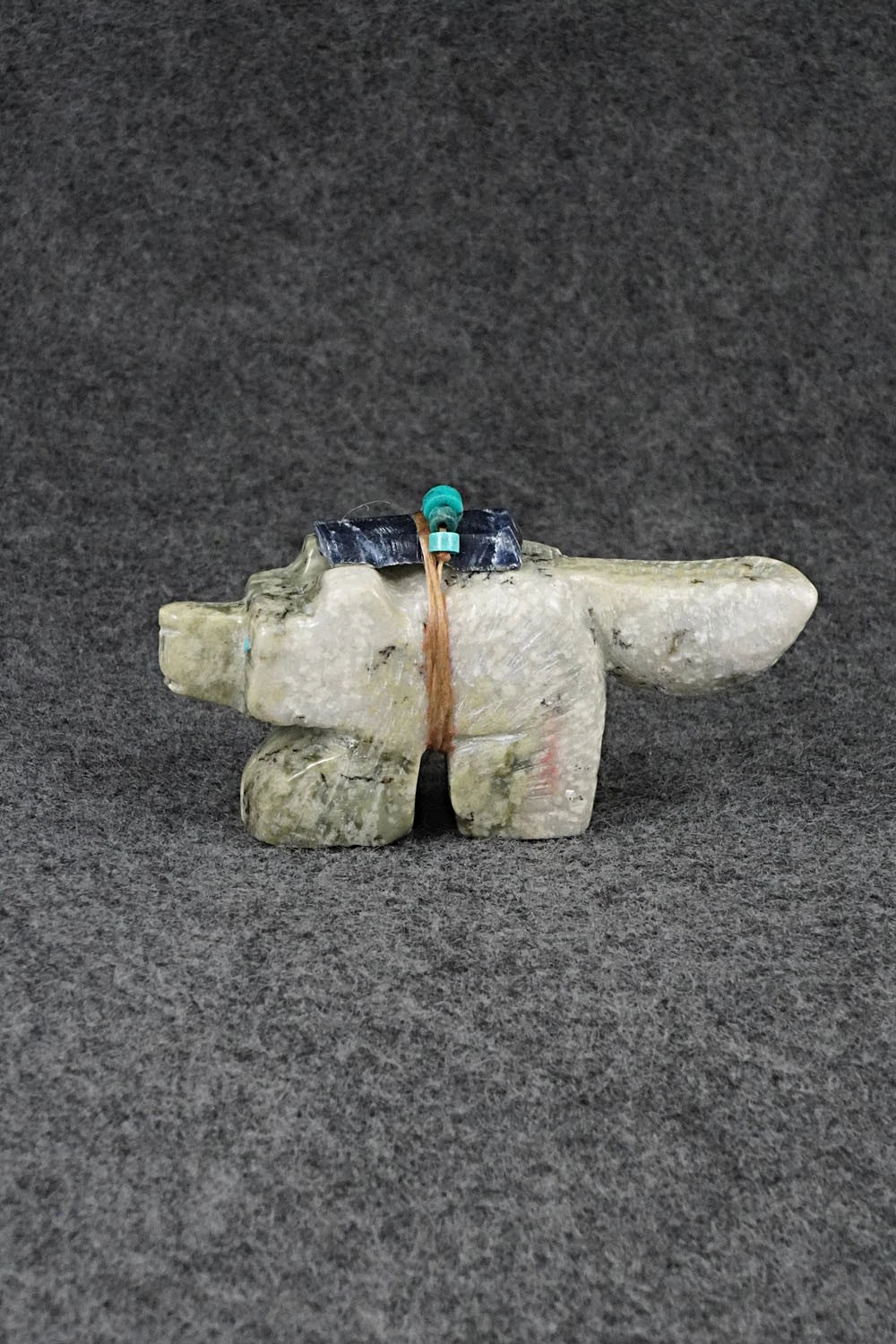 Wolf Zuni Fetish Carving - Danny Lonjose