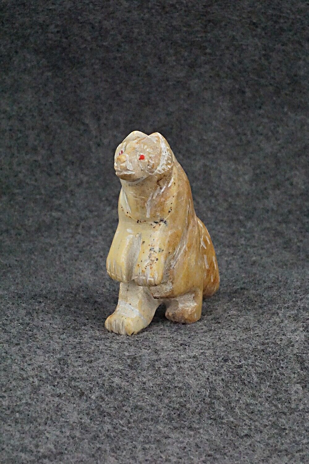 Wolf Zuni Fetish Carving - Cody Nastacio