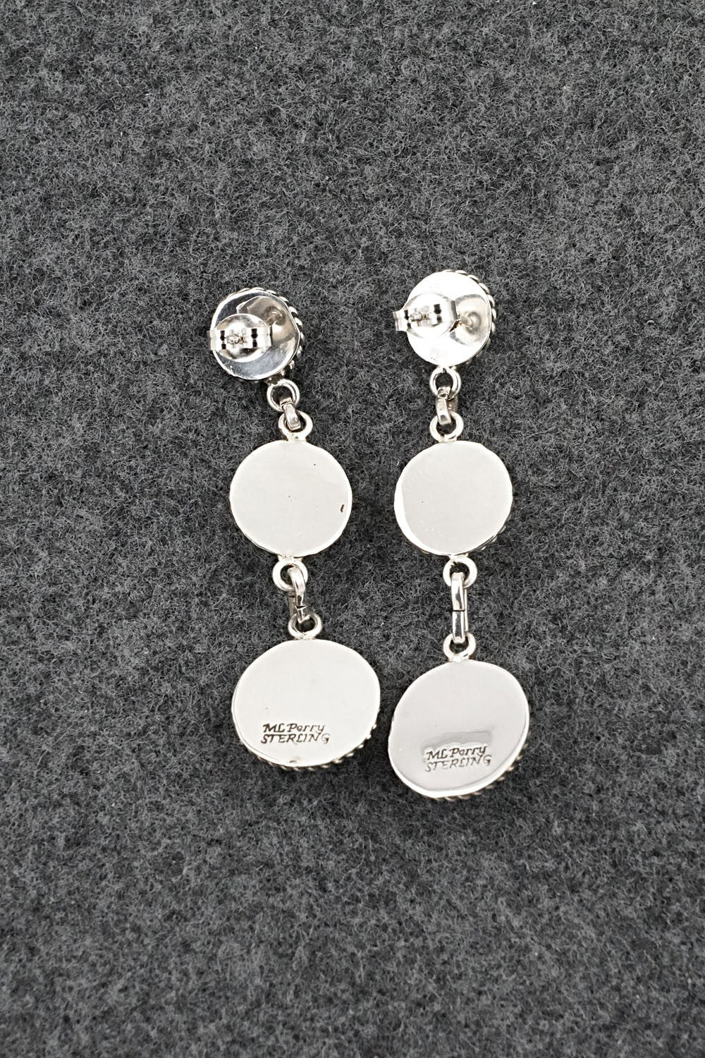 Turquoise & Sterling Silver Earrings - Martin Perry