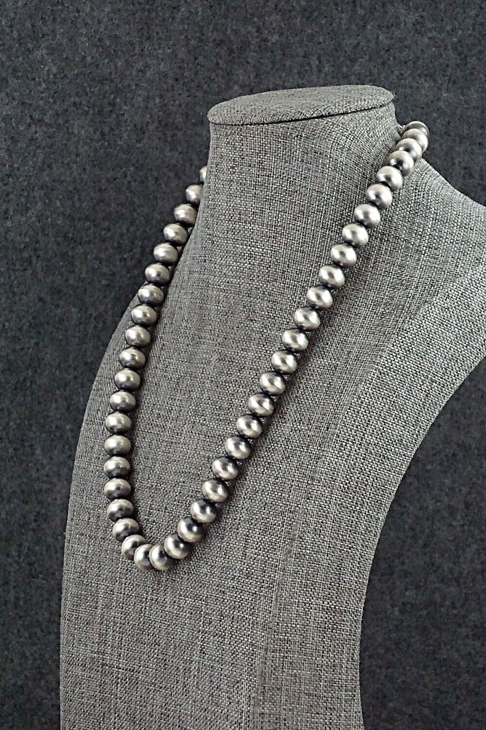Sterling Silver Navajo Pearl Necklace - Bryannen Halwood