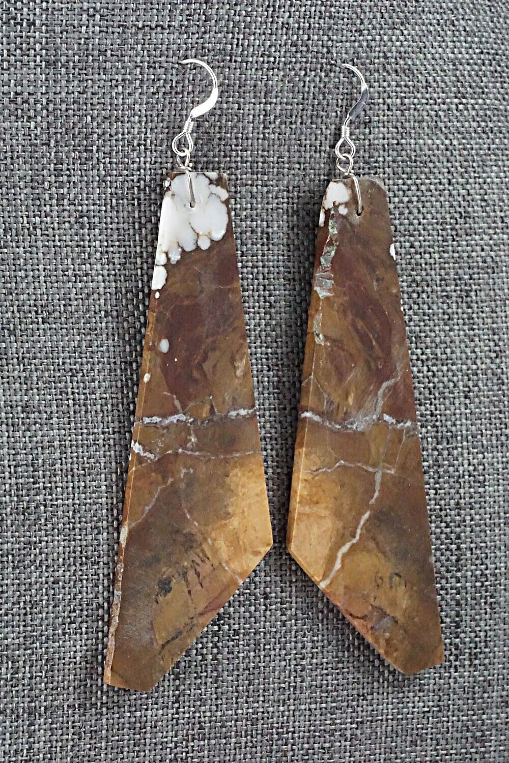 Wild Horse & Sterling Silver Earrings - Francis Garcia