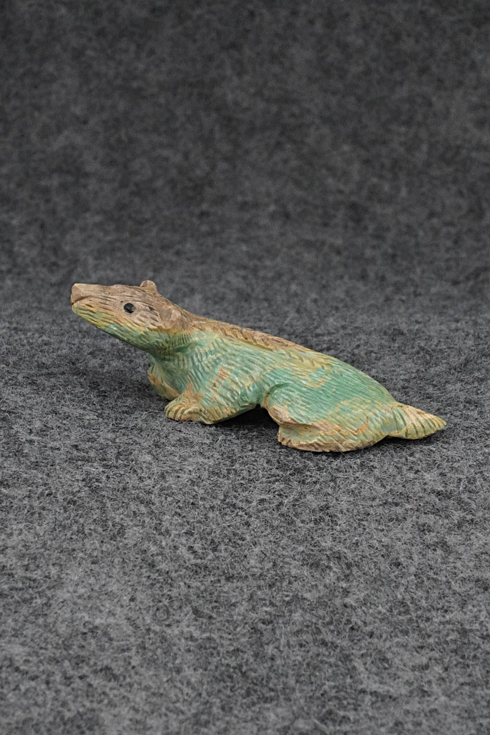 Badger Zuni Fetish Carving - Lance Cheama