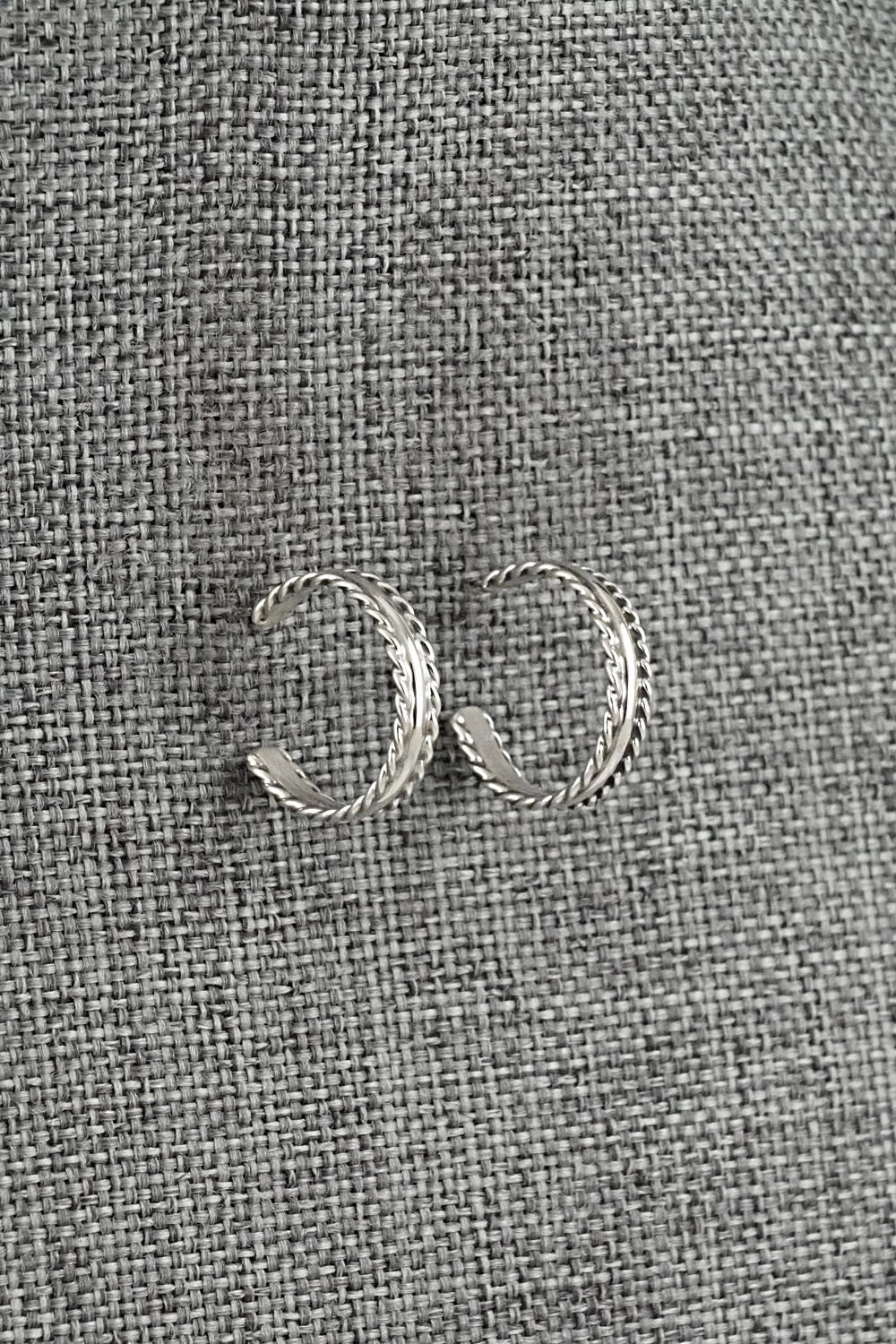 Sterling Silver Hoop Earrings - Elaine Tahe