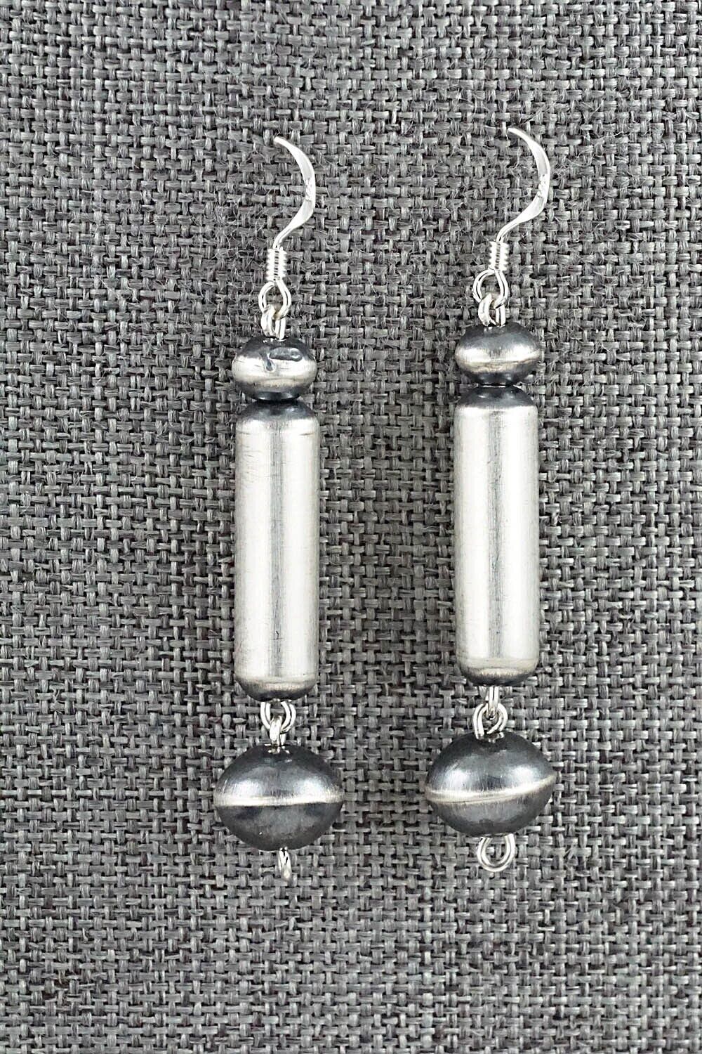 Sterling Silver Navajo Pearl Earrings - Tonisha Haley