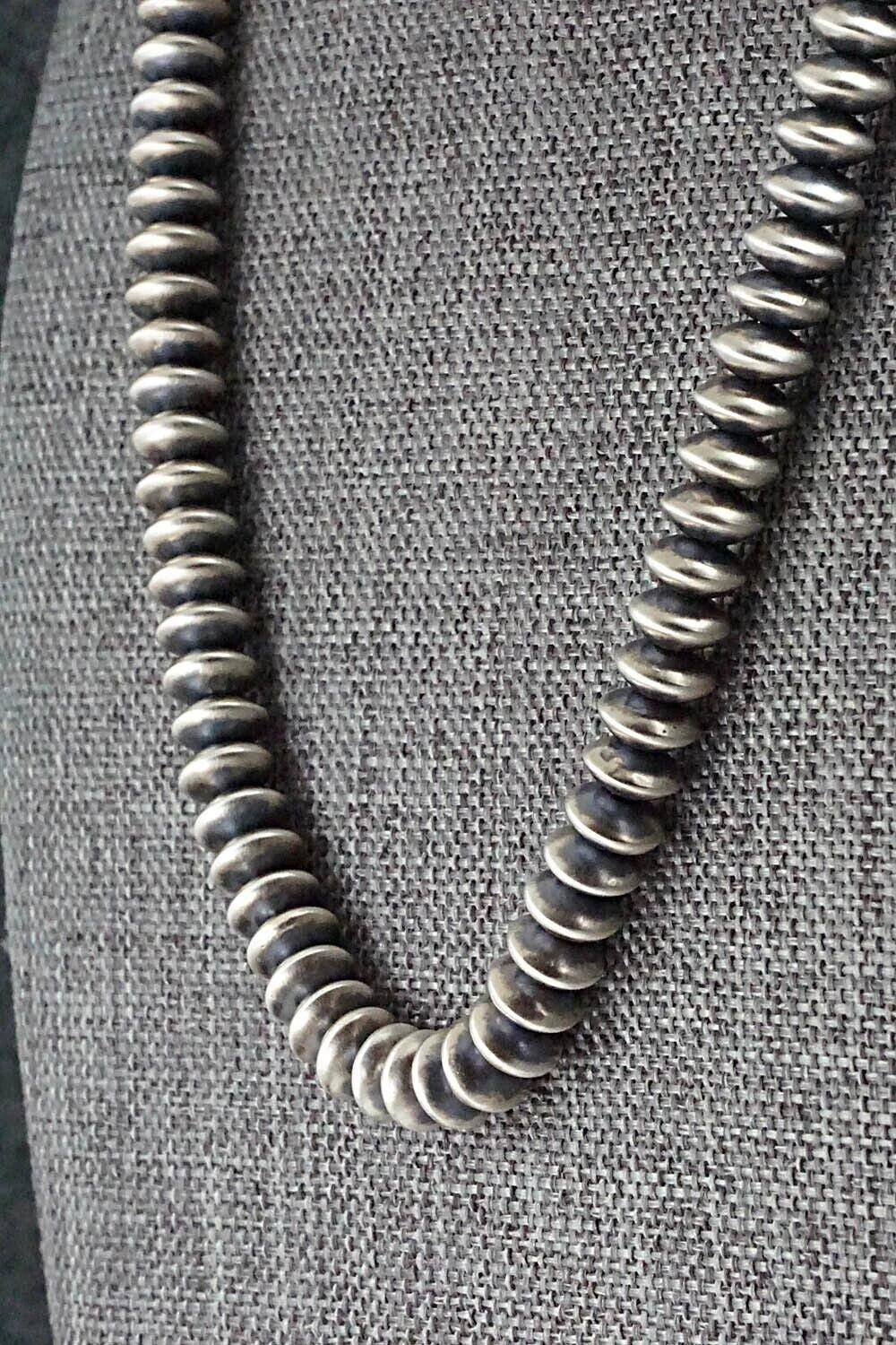 Sterling Silver Navajo Pearl Necklace 22" - Bryannen Halwood