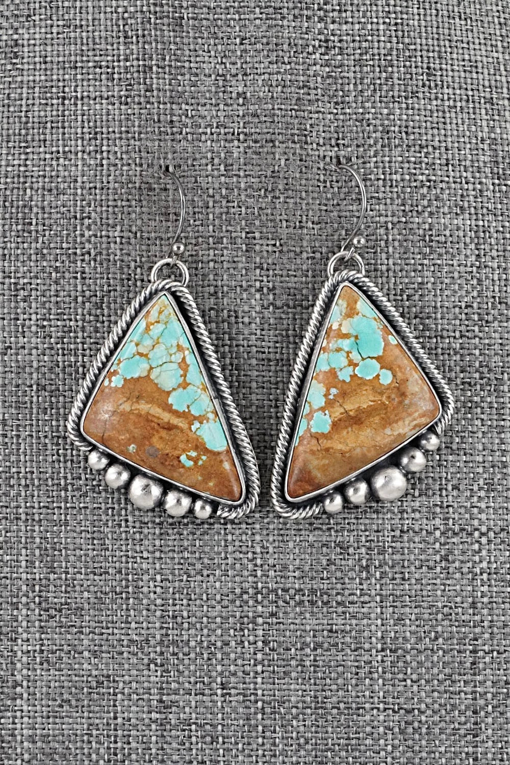 Turquoise & Sterling Silver Necklace and Earrings Set - Paul Livingston