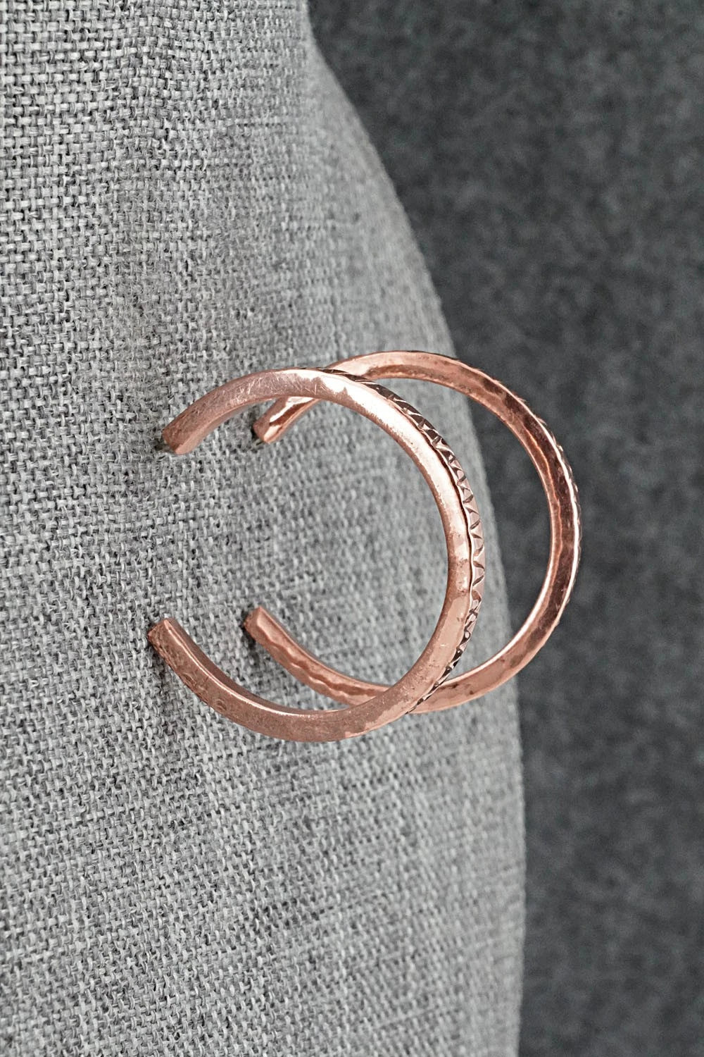Copper Hoop Earrings - Elaine Tahe