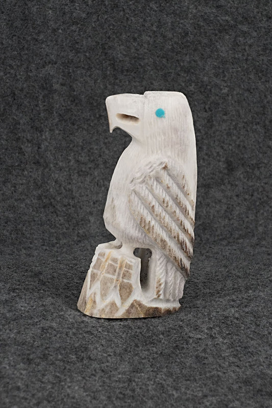 Eagle Zuni Fetish Carving - Garrick Weeka