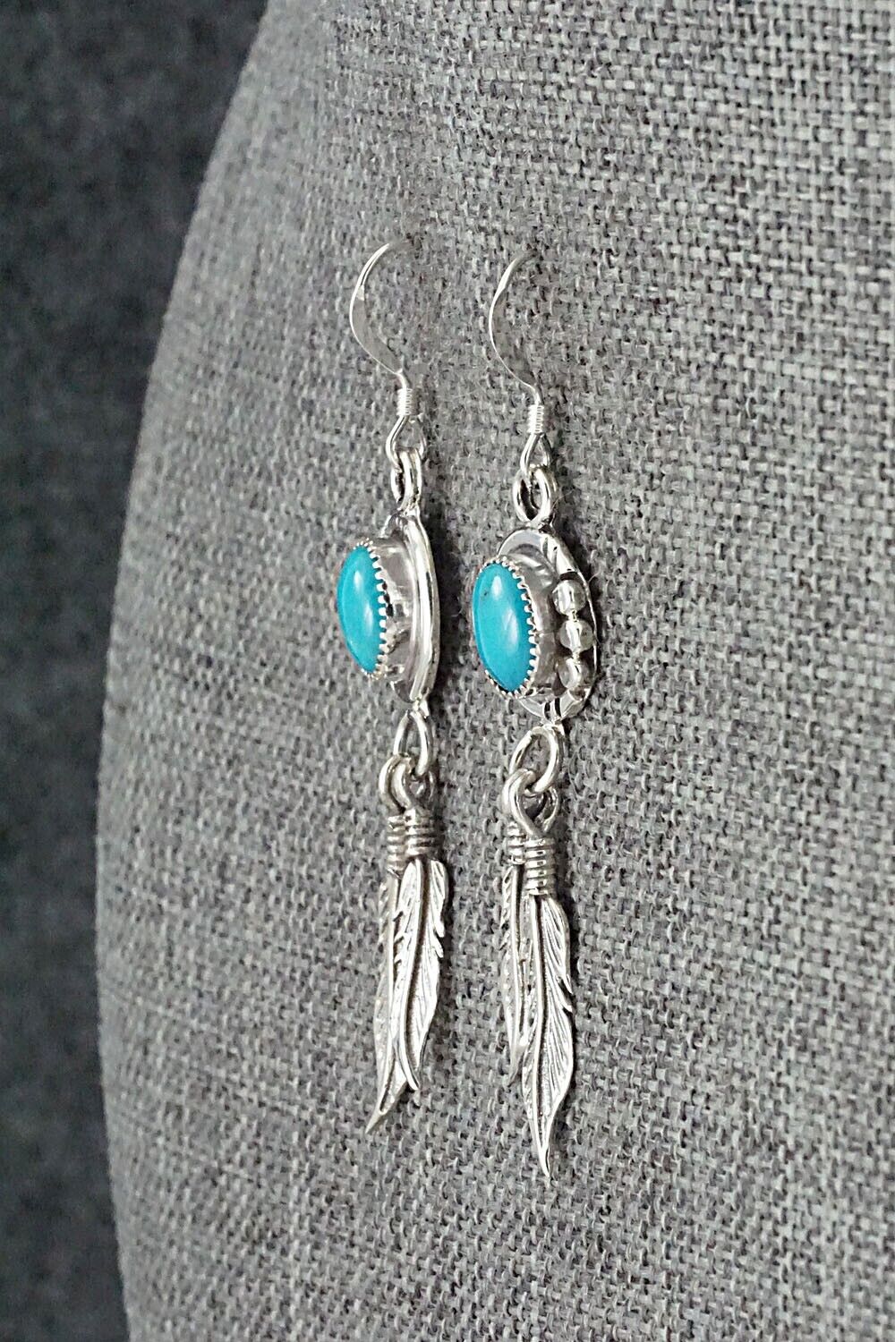 Turquoise & Sterling Silver Earrings - Rita Largo