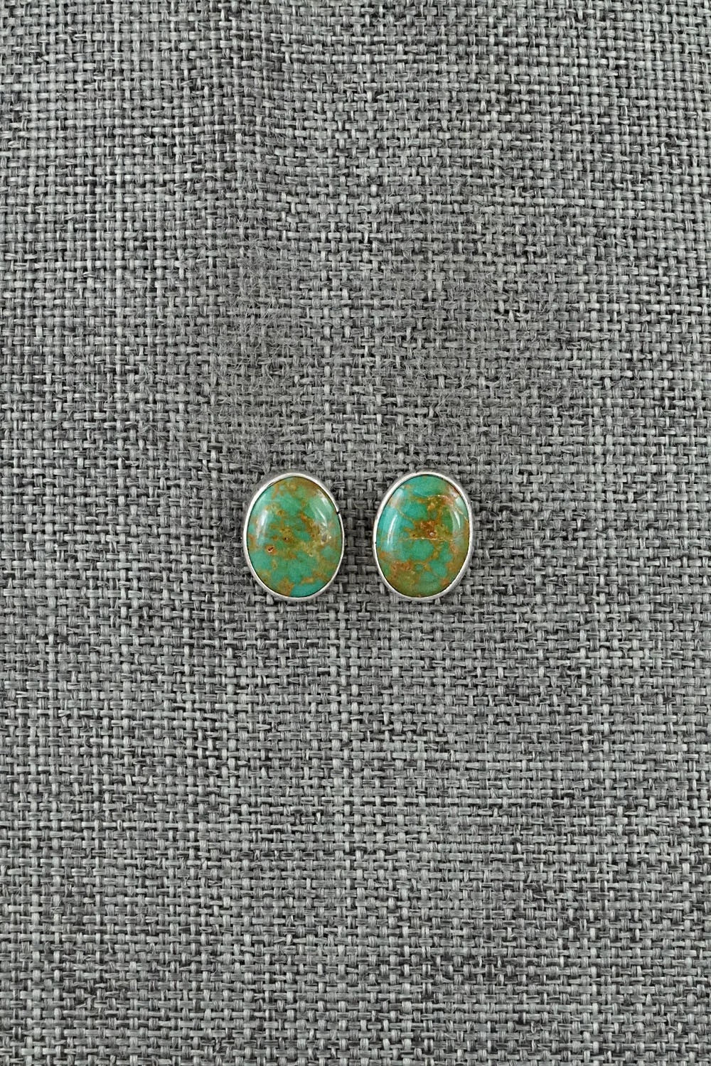 Turquoise & Sterling Silver Earrings - Rosemary Saunders