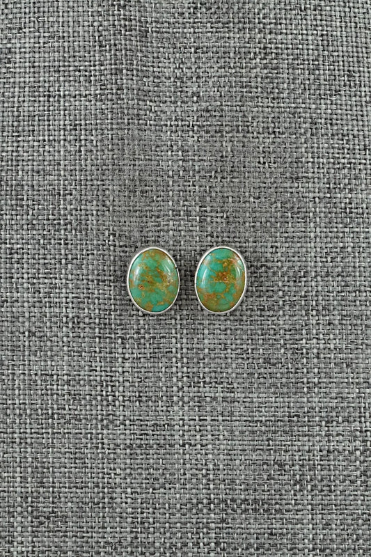Turquoise & Sterling Silver Earrings - Rosemary Saunders