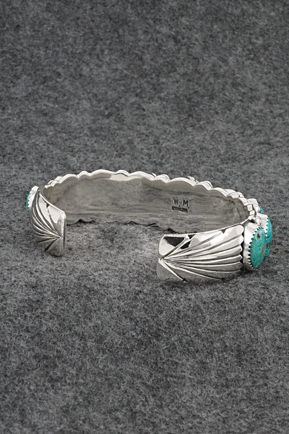 Turquoise & Sterling Silver Bracelet - Wilbert Muskett Sr.