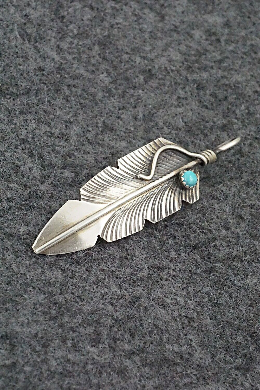 Turquoise & Sterling Silver Pendant - Chris Charley
