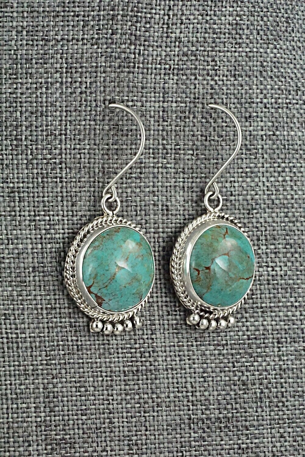 Turquoise & Sterling Silver Earrings - Rena Begay