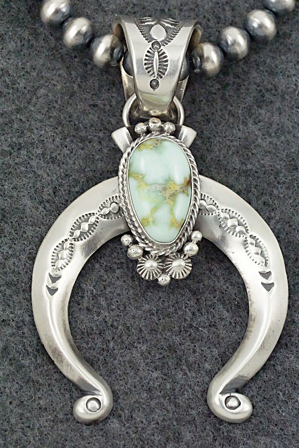 Variscite & Sterling Silver Necklace - Paige Gordon