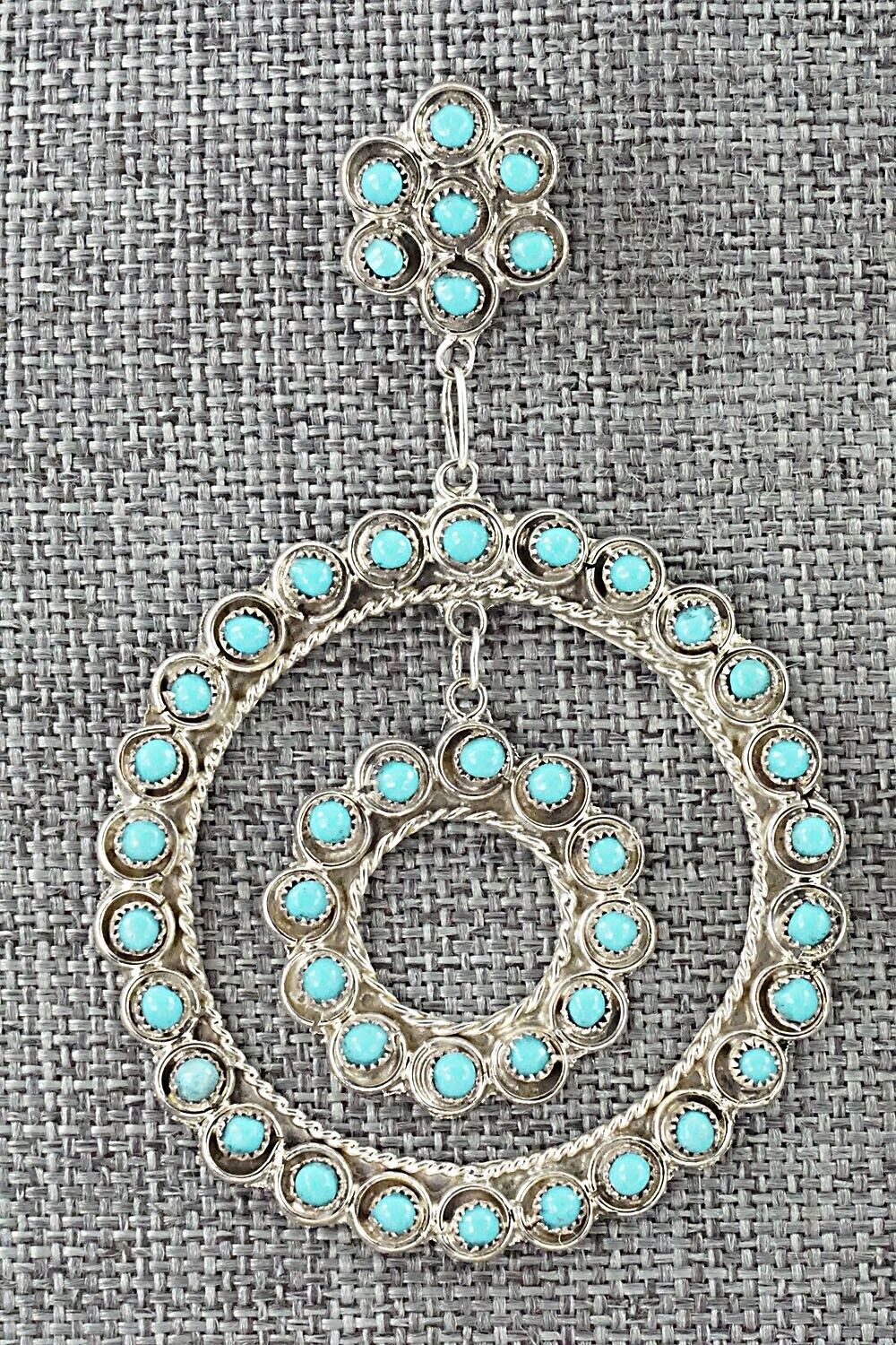 Turquoise & Sterling Silver Earrings - Waylon Johnson