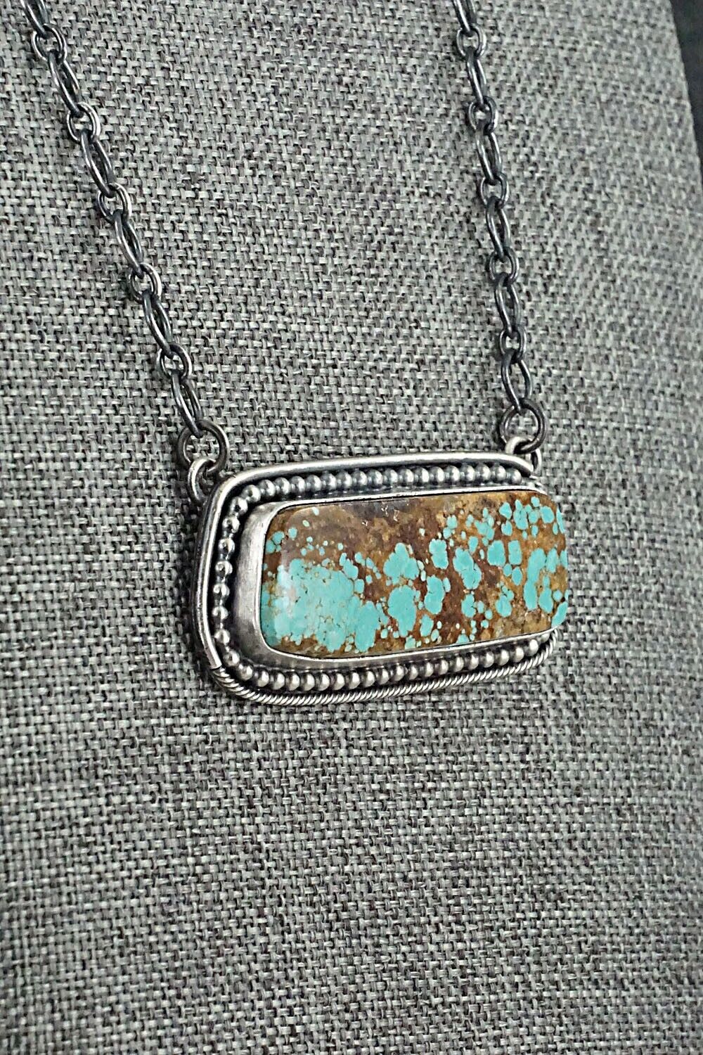 Turquoise & Sterling Silver Necklace - Darrin Livingston