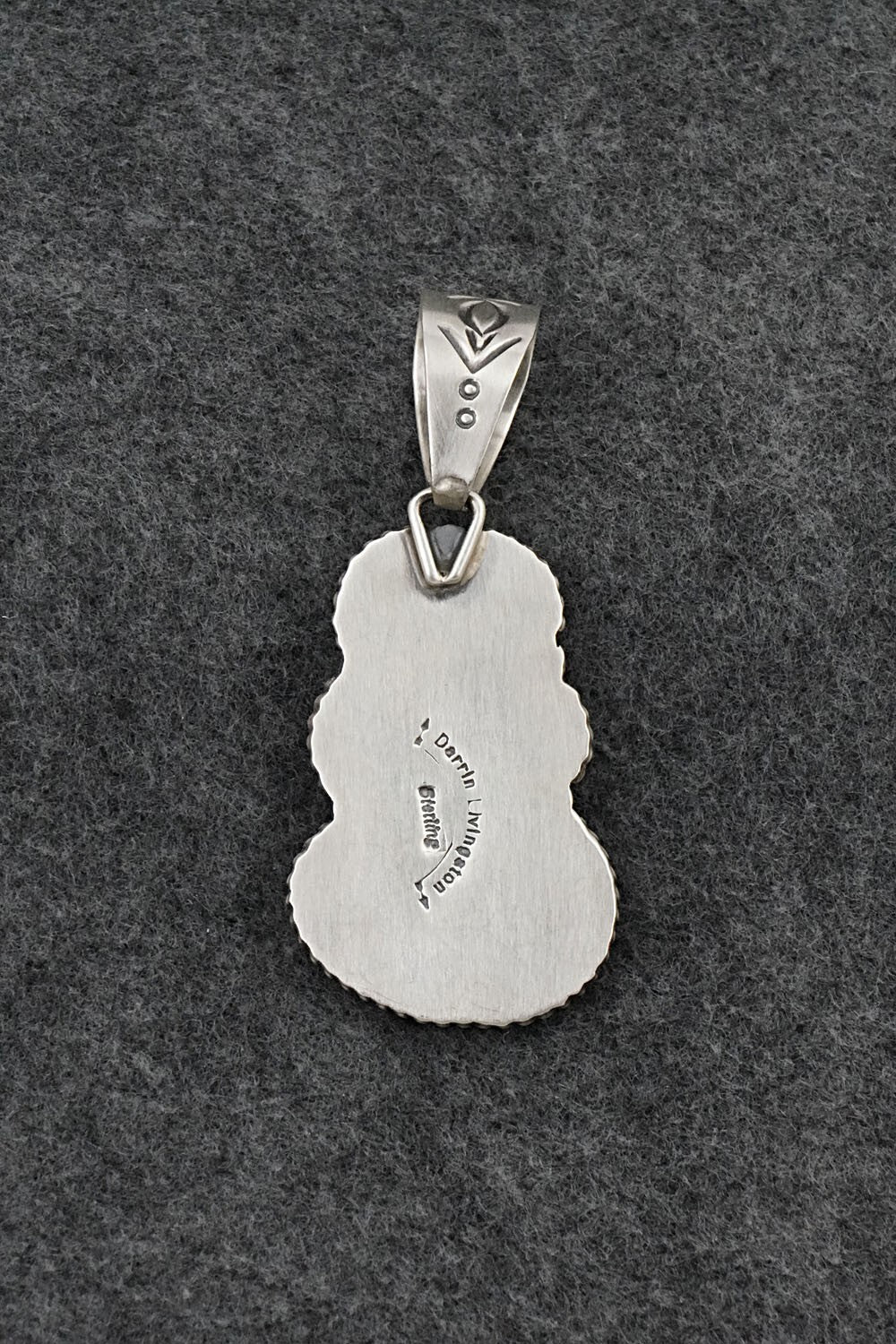 Turquoise & Sterling Silver Pendant - Darrin Livingston