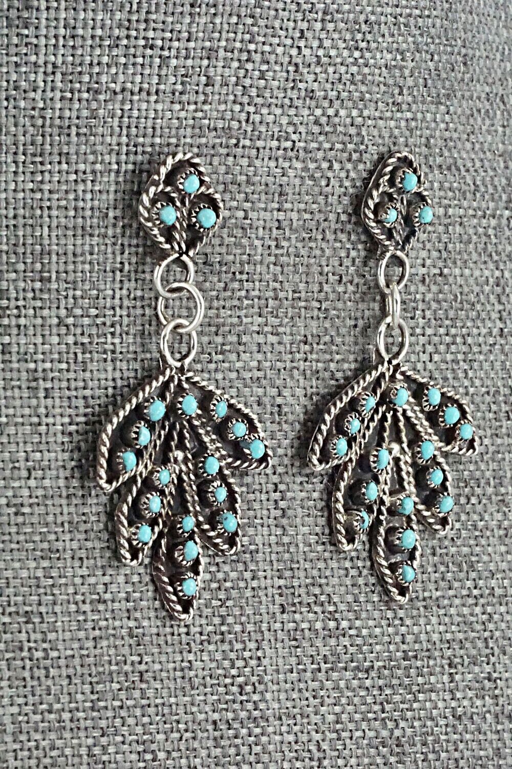 Turquoise & Sterling Silver Earrings - Georgiann Chavez