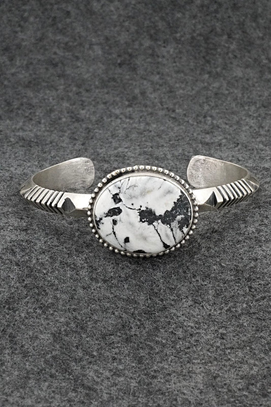 White Buffalo & Sterling Silver Bracelet - Paul Livingston